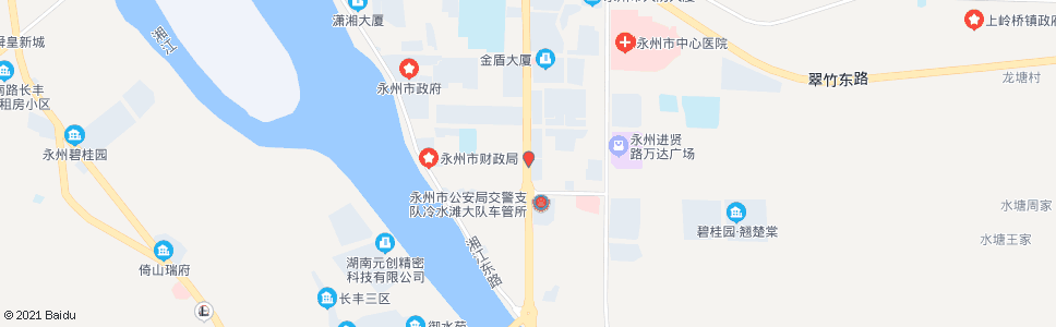 永州冷区交警大队_公交站地图_永州公交_妙搜公交查询2024