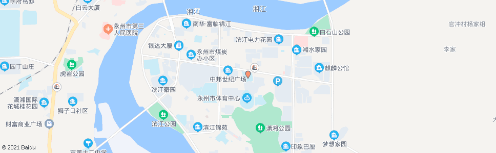 永州体育馆_公交站地图_永州公交_妙搜公交查询2024