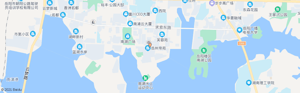 岳阳白杨坡南路口_公交站地图_岳阳公交_妙搜公交查询2025