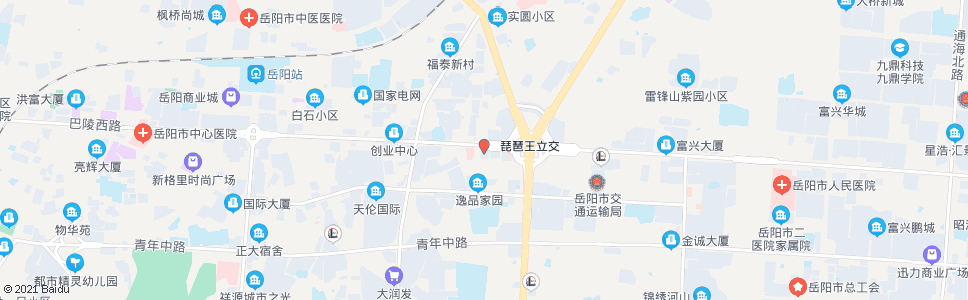 岳阳市消防大队_公交站地图_岳阳公交_妙搜公交查询2024