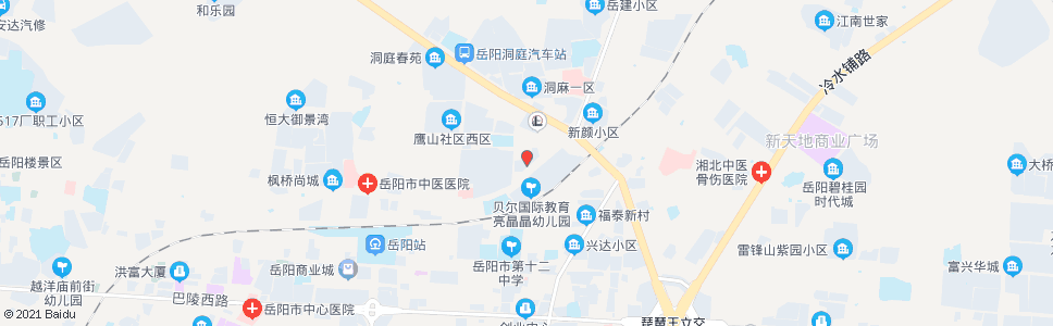 岳阳鹰山社区_公交站地图_岳阳公交_妙搜公交查询2024