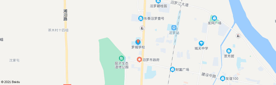 岳阳罗城学校_公交站地图_岳阳公交_妙搜公交查询2024