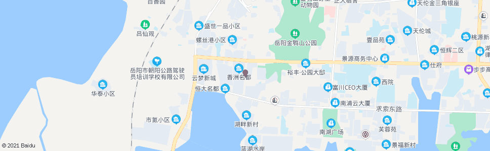 岳阳美食街_公交站地图_岳阳公交_妙搜公交查询2024