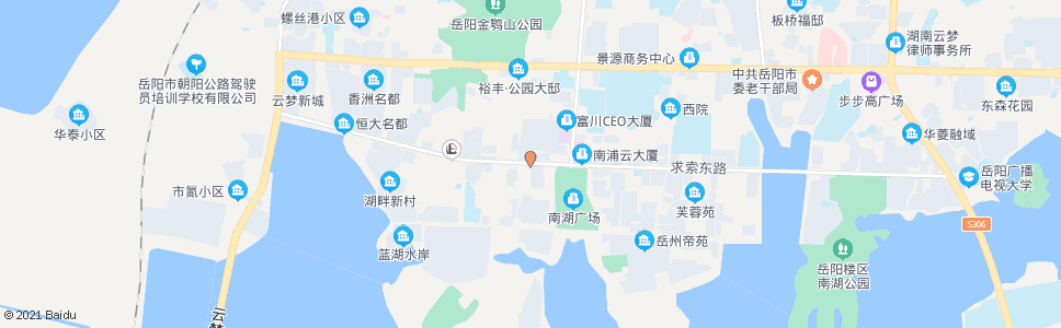 岳阳南湖广场_公交站地图_岳阳公交_妙搜公交查询2024