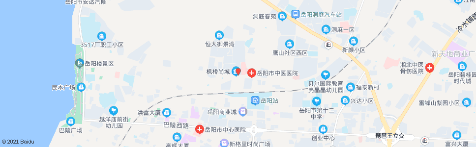 岳阳土桥新大新酒店_公交站地图_岳阳公交_妙搜公交查询2024