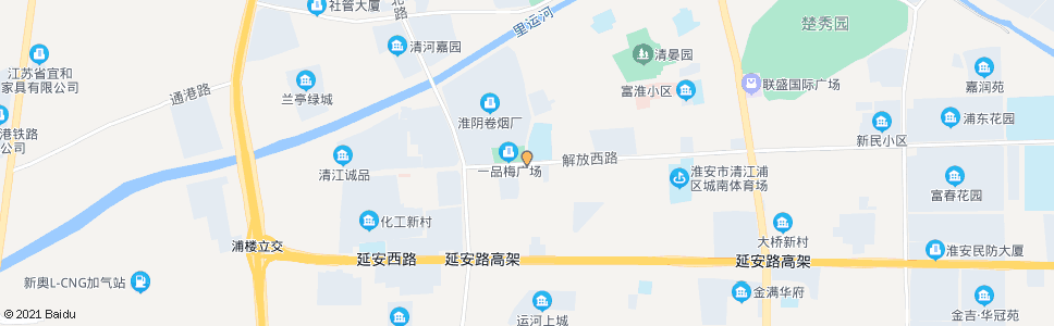 淮安清浦路_公交站地图_淮安公交_妙搜公交查询2024