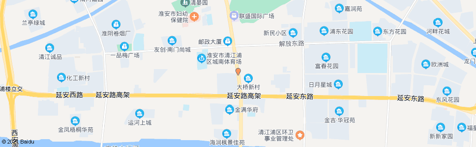 淮安前进路_公交站地图_淮安公交_妙搜公交查询2024