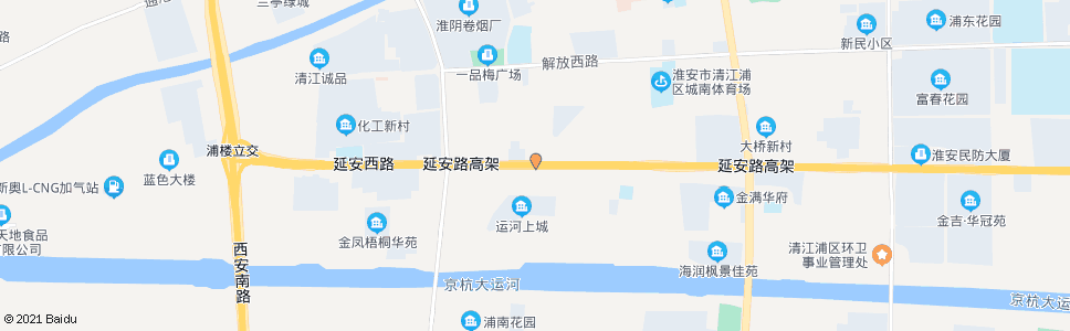 淮安淮三路(延安西路)_公交站地图_淮安公交_妙搜公交查询2024