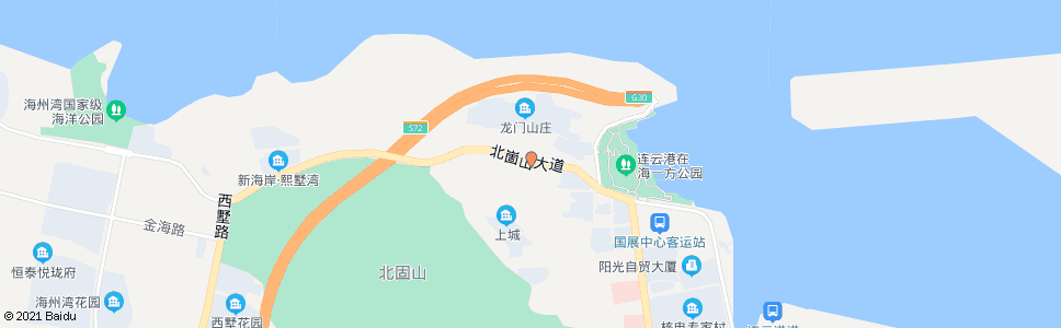 连云港北固山庄_公交站地图_连云港公交_妙搜公交查询2025