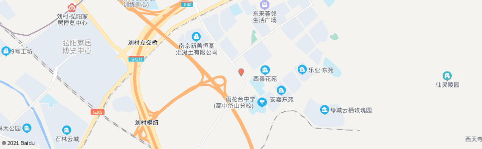 南京西善花苑小学_公交站地图_南京公交_妙搜公交查询2024