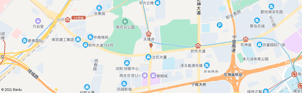 南京安德门大街软件大道_公交站地图_南京公交_妙搜公交查询2024