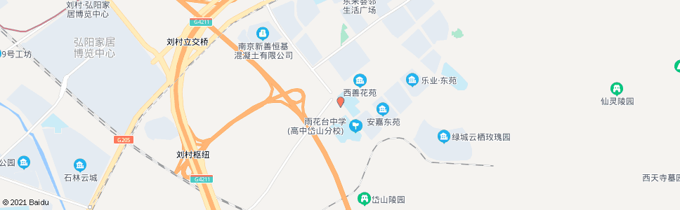 南京管道路岱山西路_公交站地图_南京公交_妙搜公交查询2024