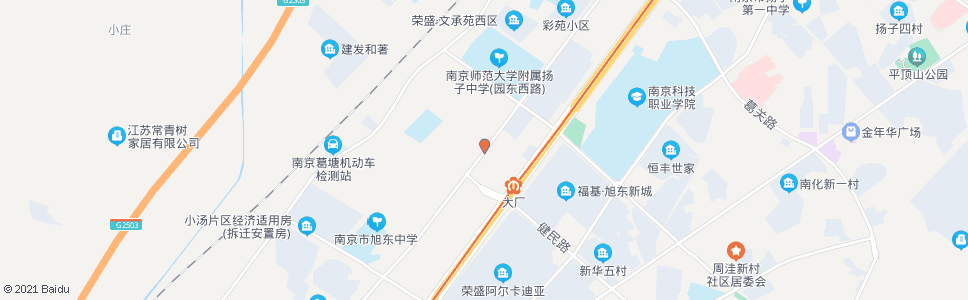 南京葛中南路芳庭路_公交站地图_南京公交_妙搜公交查询2024