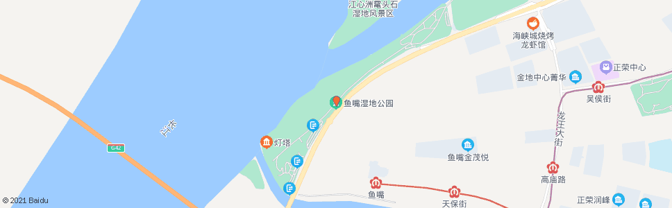 南京鱼嘴湿地公园_公交站地图_南京公交_妙搜公交查询2024