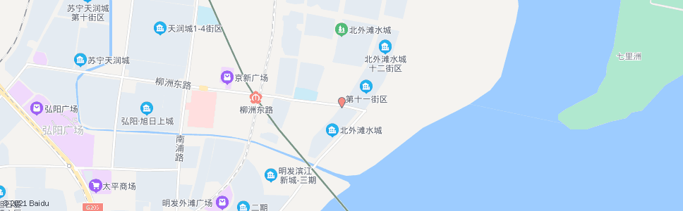 南京柳洲东路滨江大道_公交站地图_南京公交_妙搜公交查询2024