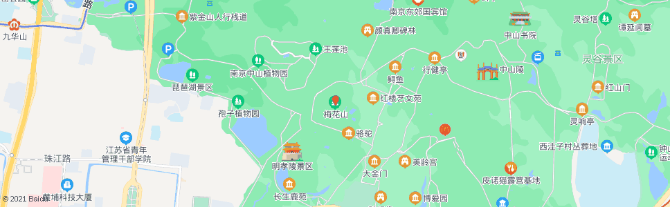 南京梅花山_公交站地图_南京公交_妙搜公交查询2024