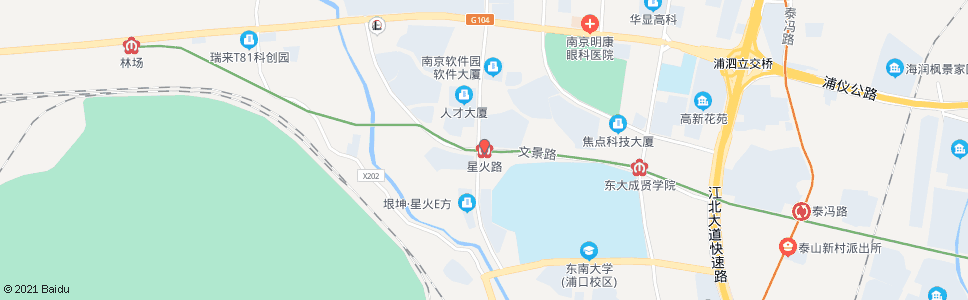 南京星火路地铁站_公交站地图_南京公交_妙搜公交查询2024