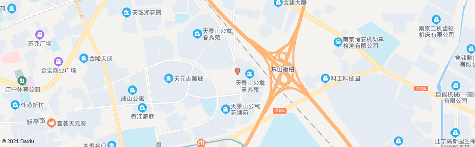 南京景秀苑_公交站地图_南京公交_妙搜公交查询2024