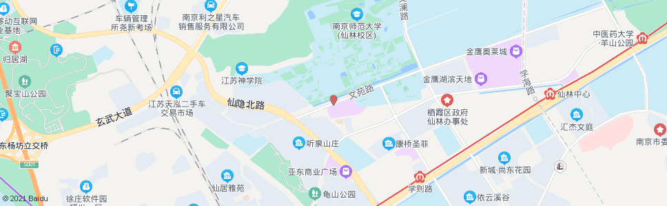 南京文苑路西站_公交站地图_南京公交_妙搜公交查询2024