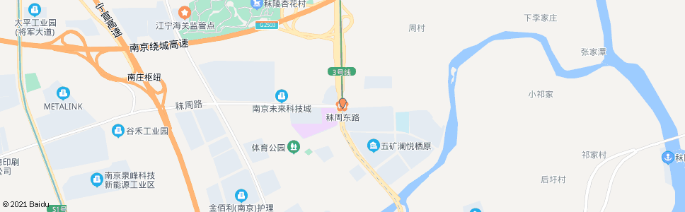 南京秣周路_公交站地图_南京公交_妙搜公交查询2024