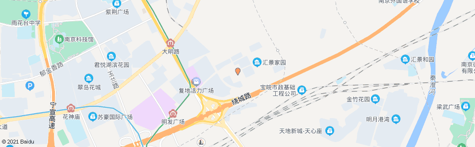 南京汇景西路_公交站地图_南京公交_妙搜公交查询2024