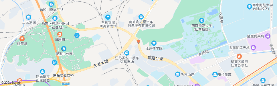 南京仙尧路尧胜村_公交站地图_南京公交_妙搜公交查询2024