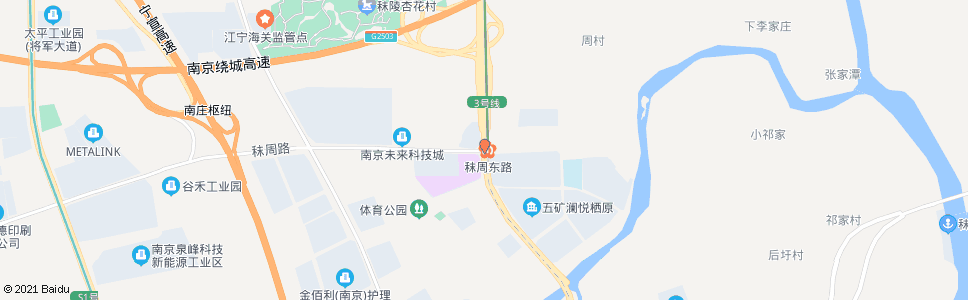 南京双龙大道秣周路_公交站地图_南京公交_妙搜公交查询2024