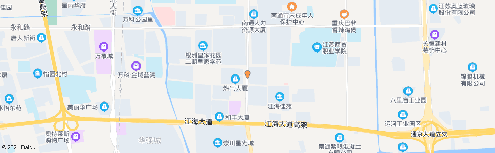 南通鸿运装饰城_公交站地图_南通公交_妙搜公交查询2024