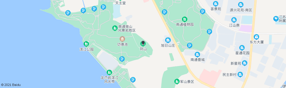 南通剑山村_公交站地图_南通公交_妙搜公交查询2024