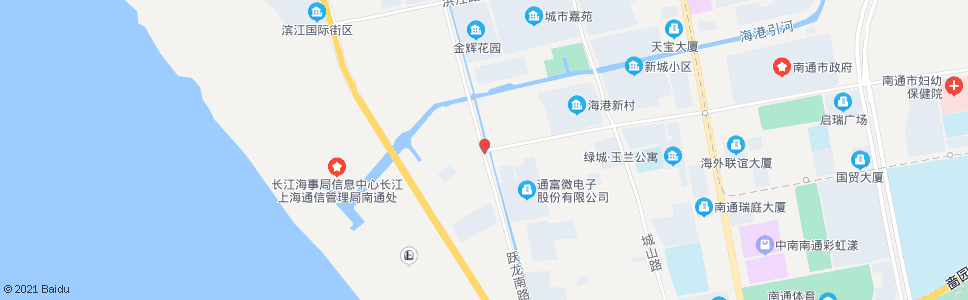 南通跃龙南路世纪大道口南_公交站地图_南通公交_妙搜公交查询2024