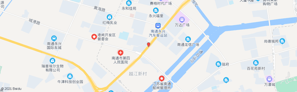 南通越江路口东_公交站地图_南通公交_妙搜公交查询2024