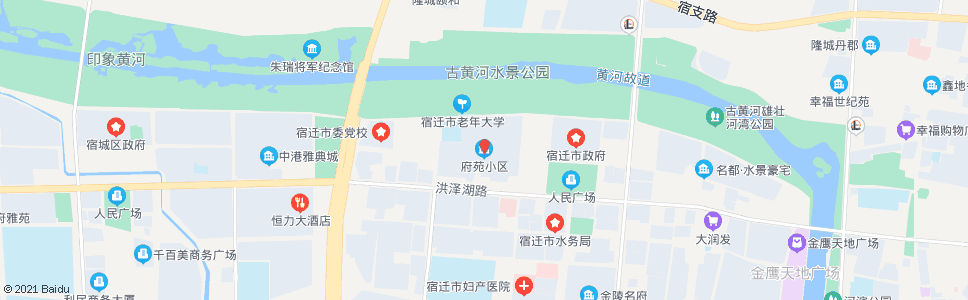 宿迁府苑小区_公交站地图_宿迁公交_妙搜公交查询2024