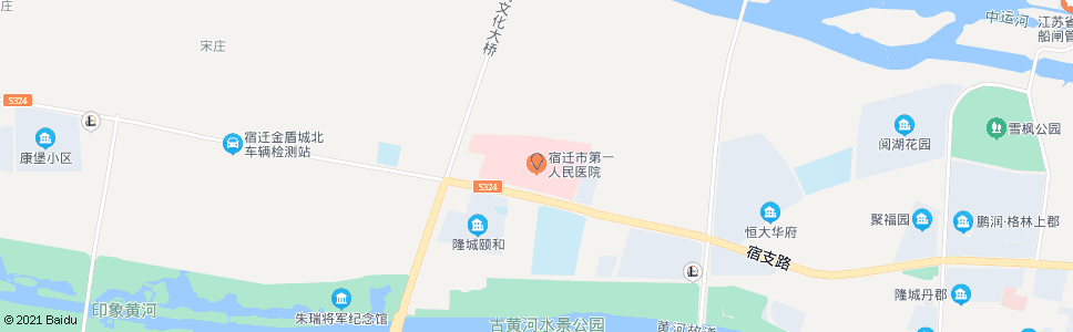 宿迁市人民医院_公交站地图_宿迁公交_妙搜公交查询2024