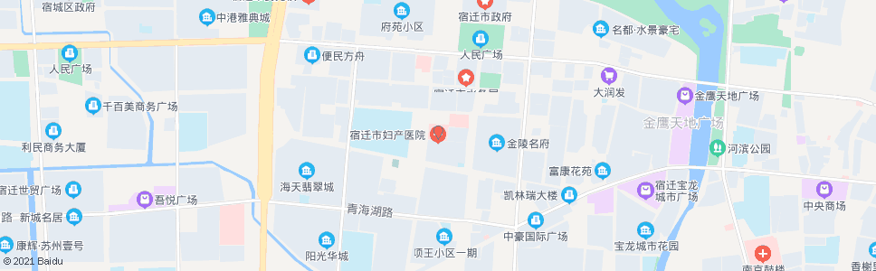 宿迁妇产医院_公交站地图_宿迁公交_妙搜公交查询2024