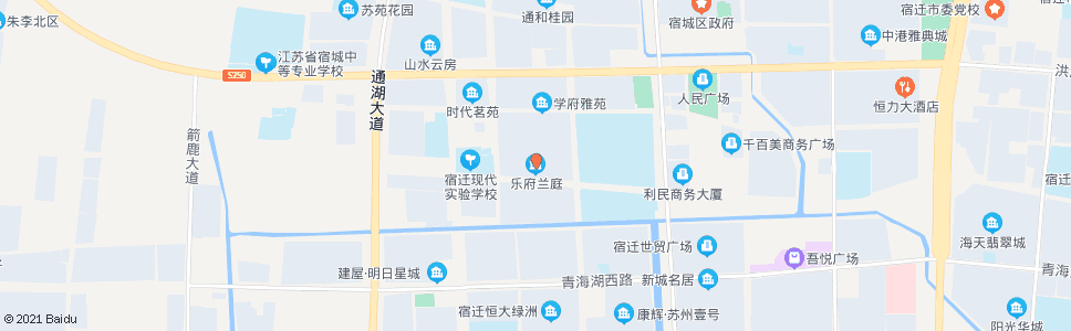 宿迁乐府兰庭_公交站地图_宿迁公交_妙搜公交查询2024