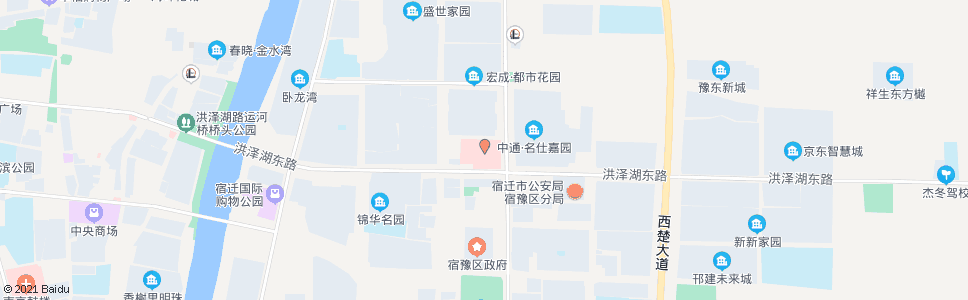 宿迁中医院(江山大道)_公交站地图_宿迁公交_妙搜公交查询2024