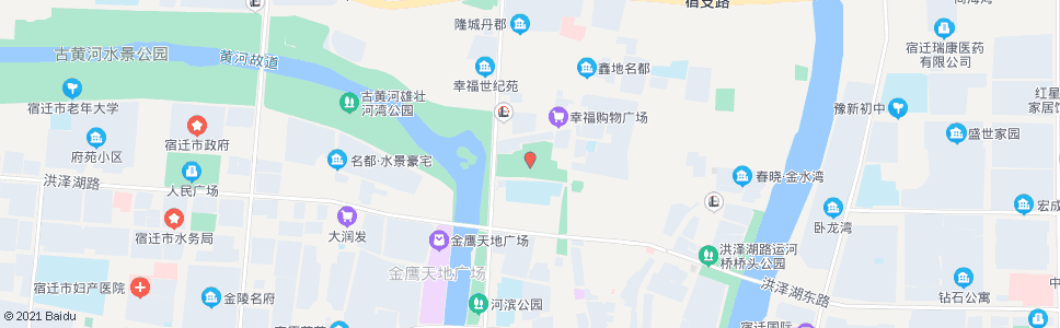 宿迁马陵公园_公交站地图_宿迁公交_妙搜公交查询2024