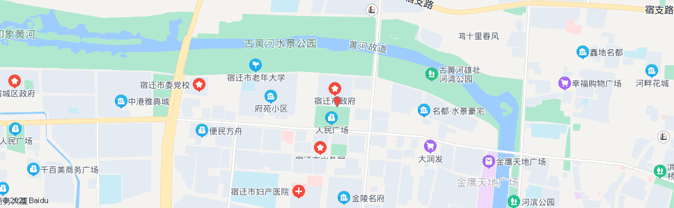 宿迁中医院(井冈山路)_公交站地图_宿迁公交_妙搜公交查询2024