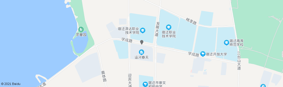 宿迁泽达学院_公交站地图_宿迁公交_妙搜公交查询2024