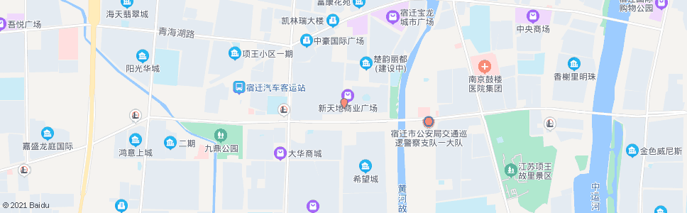 宿迁霸王商城_公交站地图_宿迁公交_妙搜公交查询2024