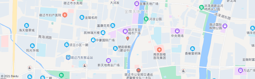 宿迁宝龙城市花园_公交站地图_宿迁公交_妙搜公交查询2024