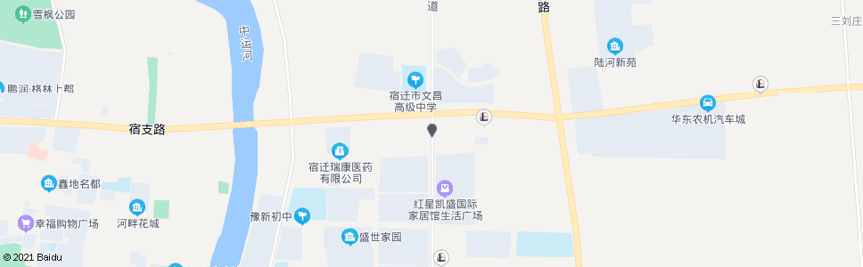 宿迁文昌中学_公交站地图_宿迁公交_妙搜公交查询2024