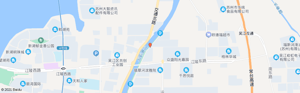 苏州淞兴路运河路口_公交站地图_苏州公交_妙搜公交查询2024