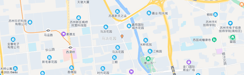 苏州滨河路华山路北_公交站地图_苏州公交_妙搜公交查询2024