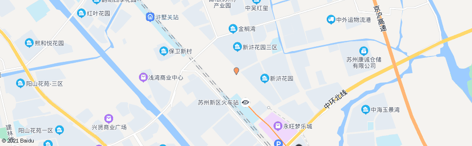 苏州城际路浒泾路南_公交站地图_苏州公交_妙搜公交查询2024