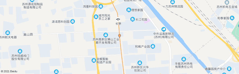 苏州珠江路嵩山路南_公交站地图_苏州公交_妙搜公交查询2024