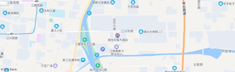 苏州海悦花园大酒店_公交站地图_苏州公交_妙搜公交查询2024