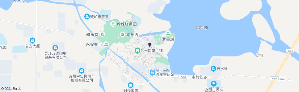 苏州同里湖度假村_公交站地图_苏州公交_妙搜公交查询2024