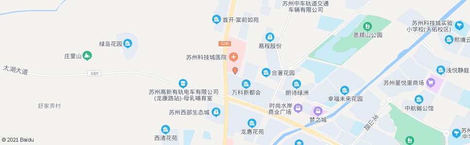 苏州科技新城南门_公交站地图_苏州公交_妙搜公交查询2024