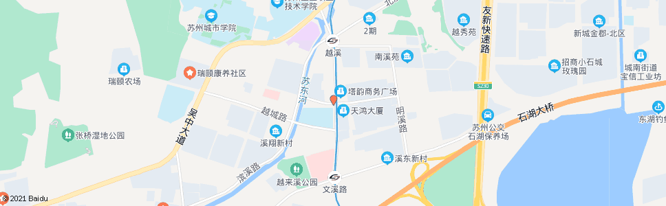 苏州塔韵路吴山街北_公交站地图_苏州公交_妙搜公交查询2024